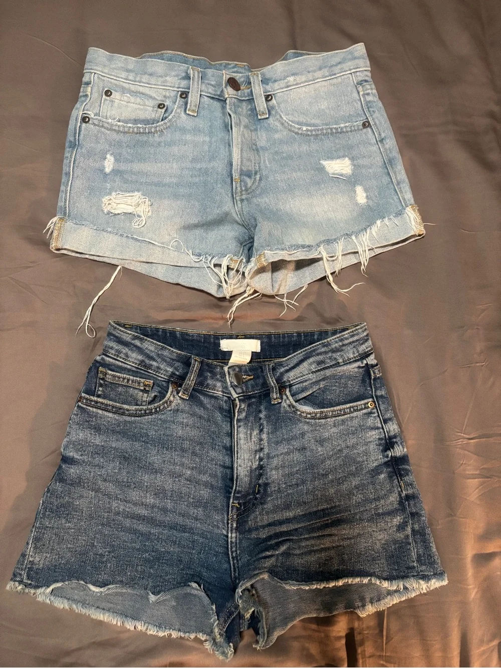 Distressed Denim Shorts H&M, BDG